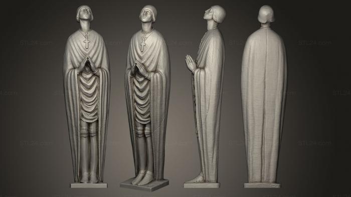 Religious statues ([Jeanne dArc, STKRL_0064) 3D models for cnc